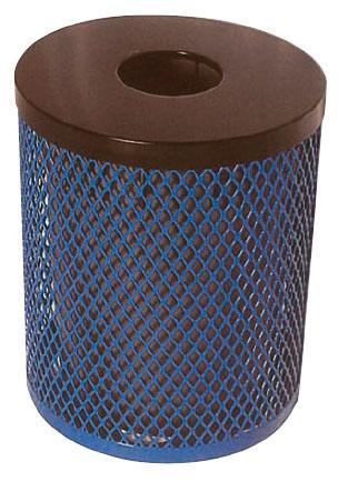 Diamond Trash Receptacle with Line (32 or 55 Gallon), Multiple Lid Options