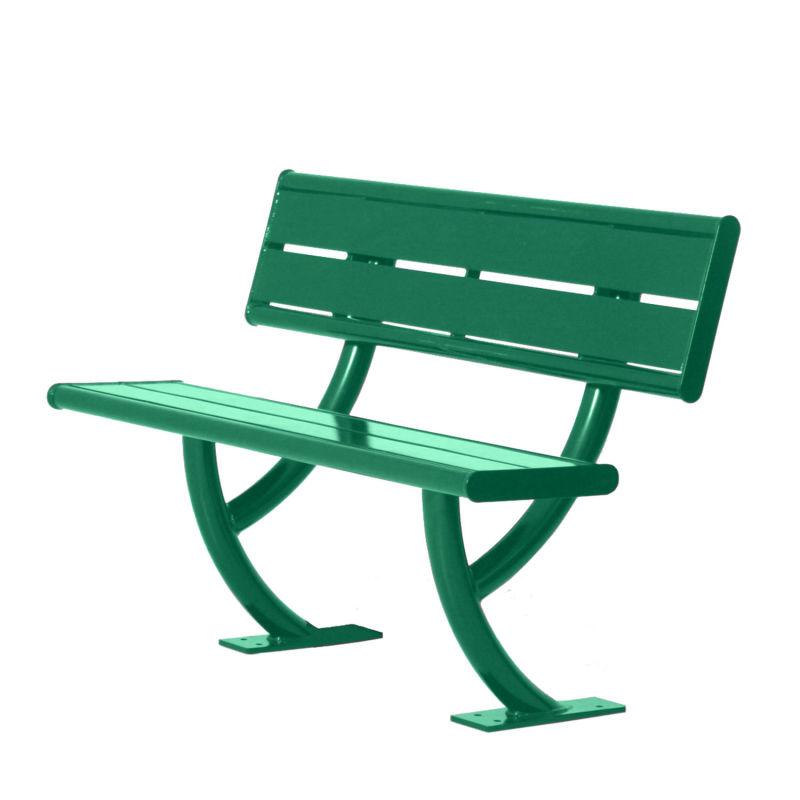 Hartford Bench with Back | WillyGoat Playground & Park Equipment