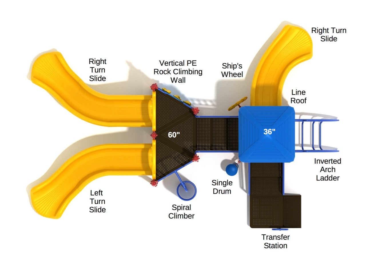 Independence Playground Top View With Parts