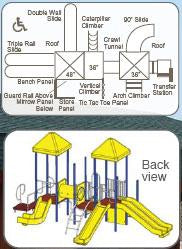 Miss Megan Modular Playground | WillyGoat Playground & Park Equipment