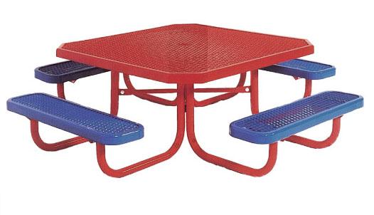 Preschool Octagon Portable Diamond Picnic Table 46 Inch