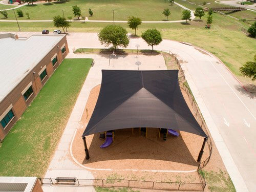 Superspan Hip Roof Shade Structure | WillyGoat Parks and Playgrounds