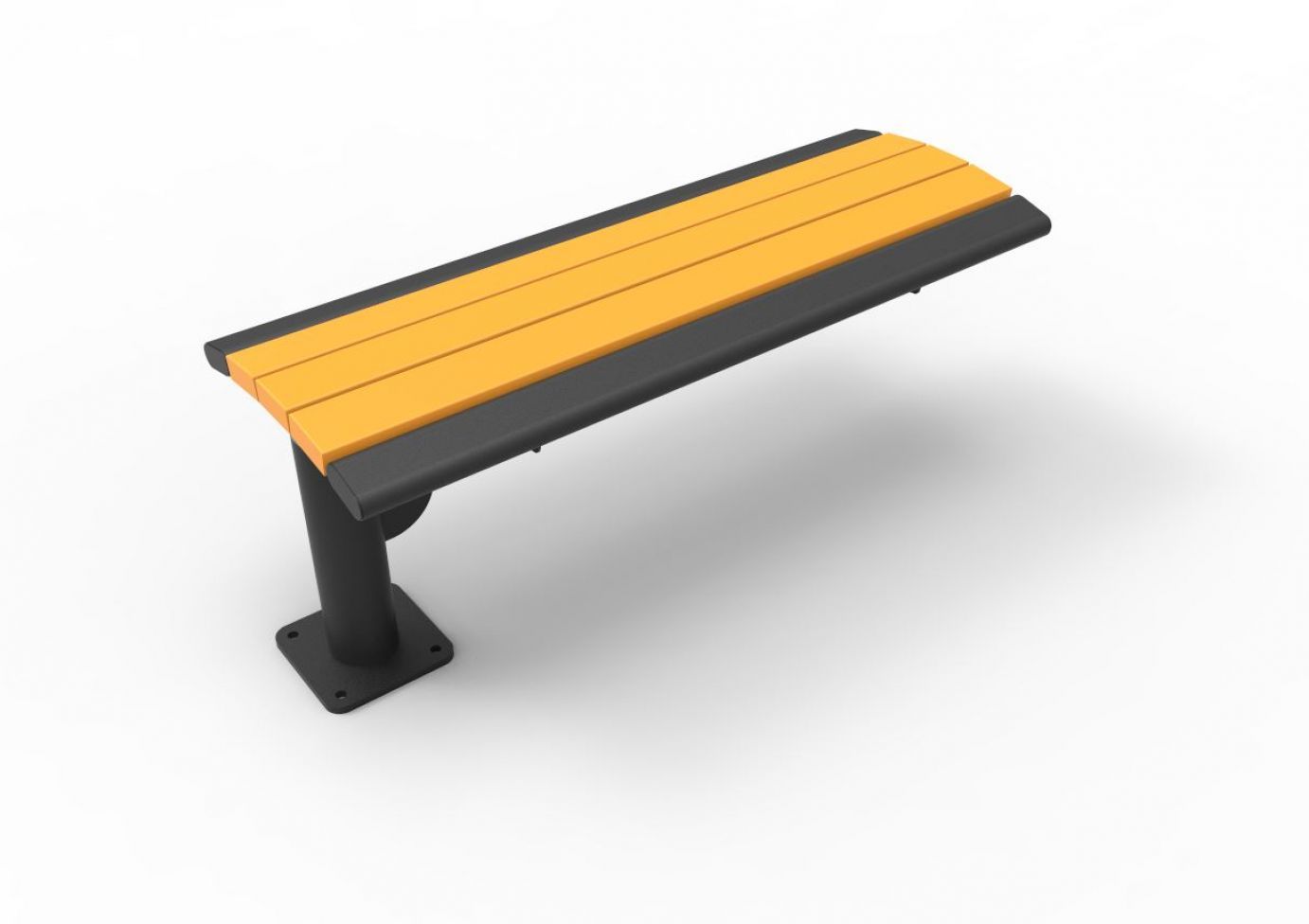 Phoenix Bench - Recycled Plastic | WillyGoat Playground & Park Equipment