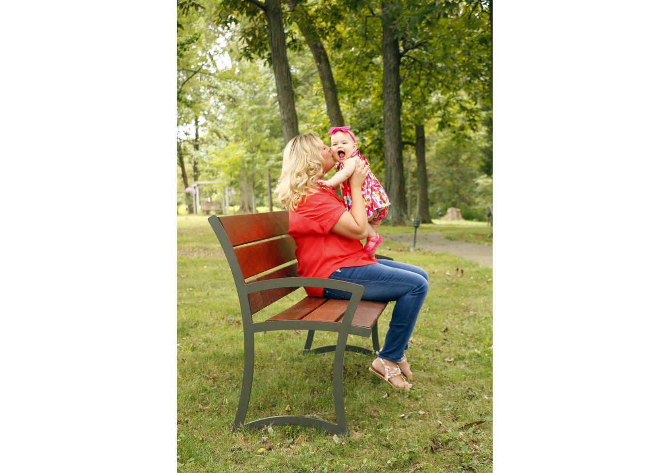 Madison Bench with Back - Ipe Wood | WillyGoat Playground & Park Equipment