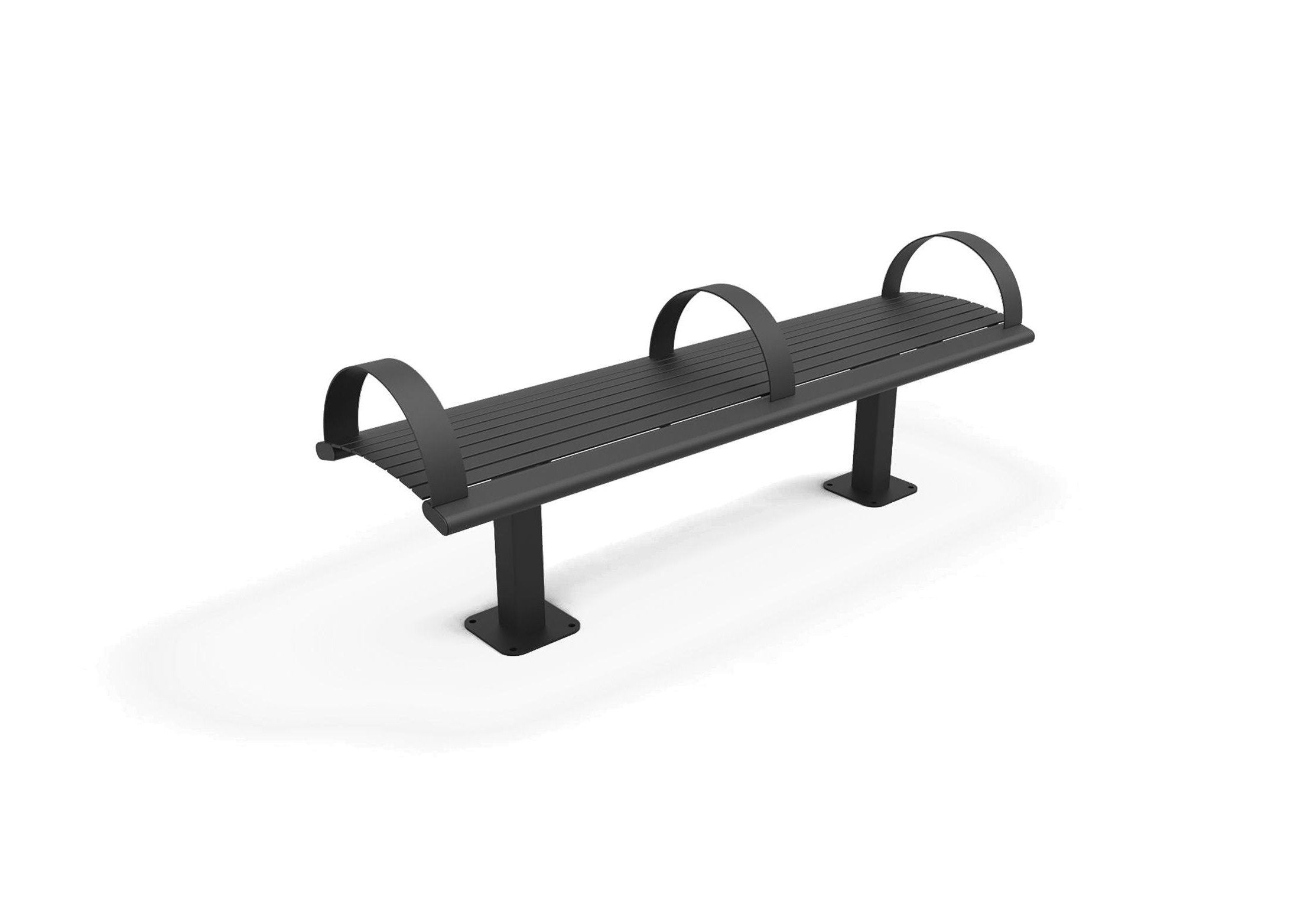 Richmond Steel Bench without Back | WillyGoat Playground & Park Equipment