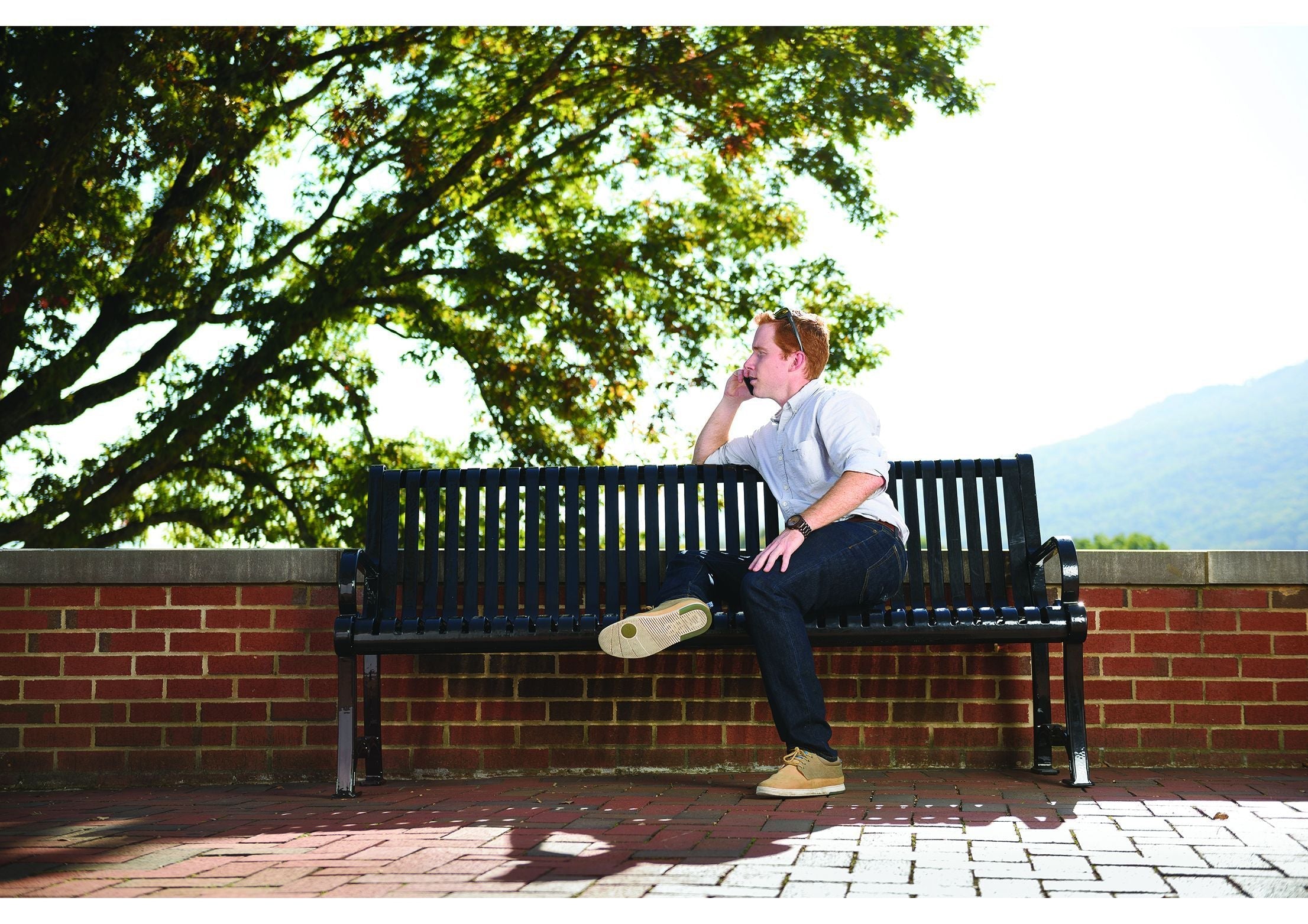 Charleston Slat Bench With Back | WillyGoat Playground & Park Equipment