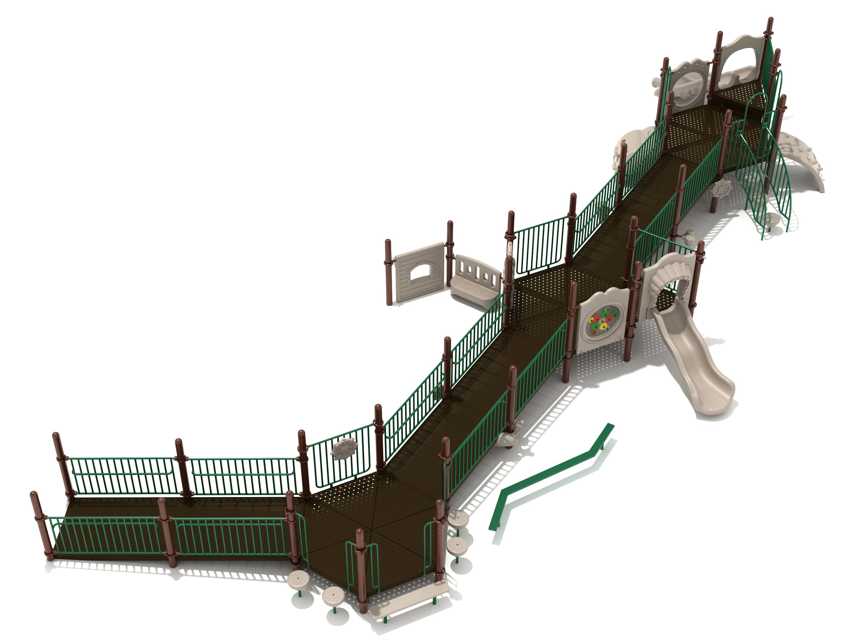 Mount Rainier Playground Top Side View