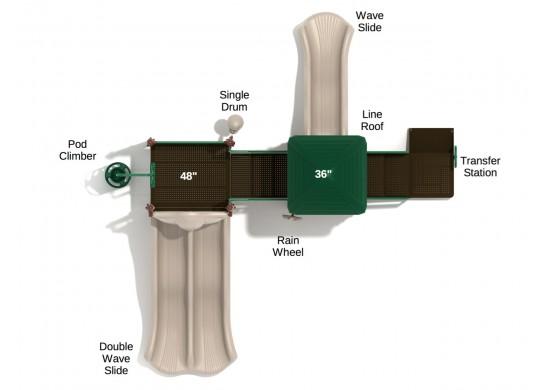 Granite Manor Play System Top View With Parts