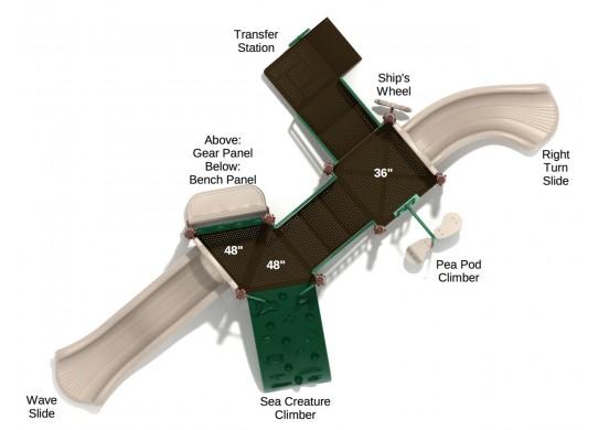 Grand Cove Play System Top View With Parts