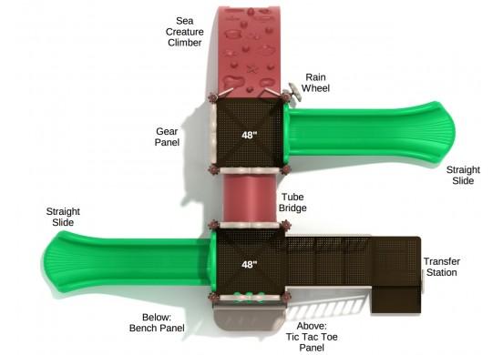 Berkeley Playground Top View With Parts