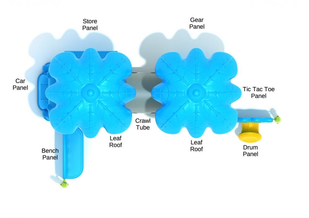 Bozeman Playground Top View With Parts