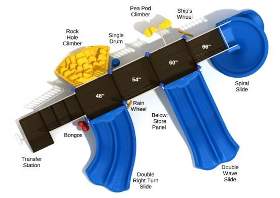 Fargo Spark Playground Top View With Parts