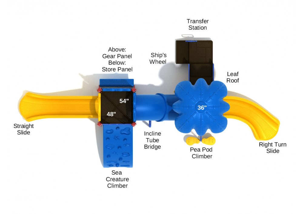 Provo Playground Top View With Parts