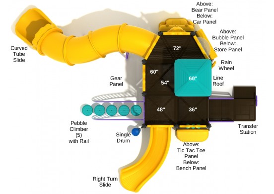 Helena Playground Top View With Parts