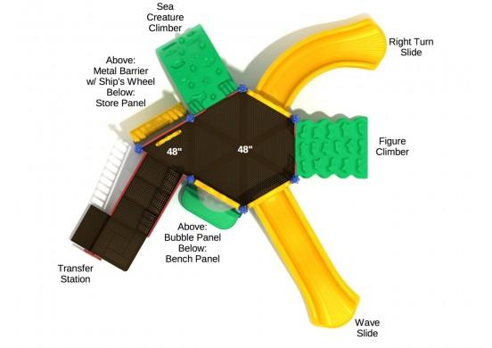 Costa Mesa Playground Top View With Parts