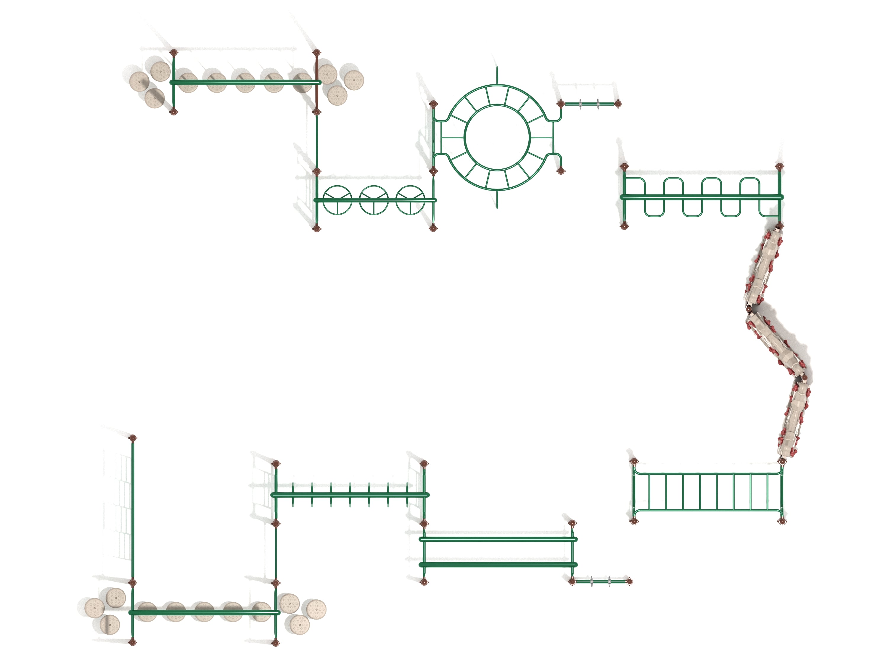 Rotonda Fitness Course Playground Top View