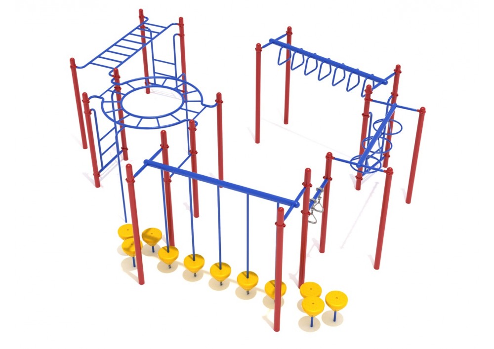 Terre Haute Fitness Course Playground Custom Colors