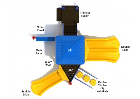 Williamson Playground Top View With Parts