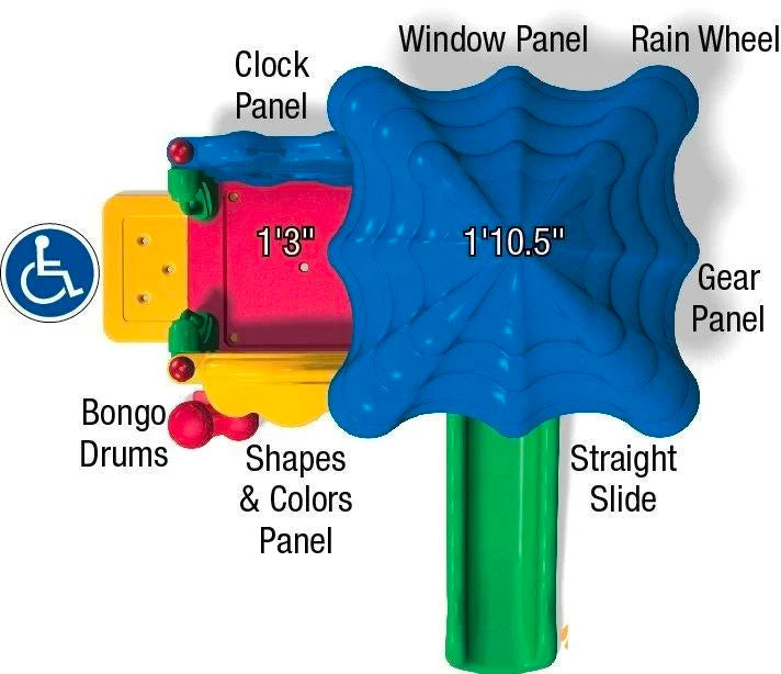 Discovery Center Seedling Playground With Roof | Playground Equipment