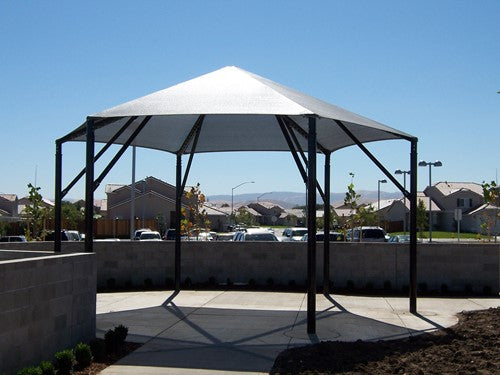 Hexagon Shade Structure with 6 Posts | WillyGoat Parks and Playgrounds