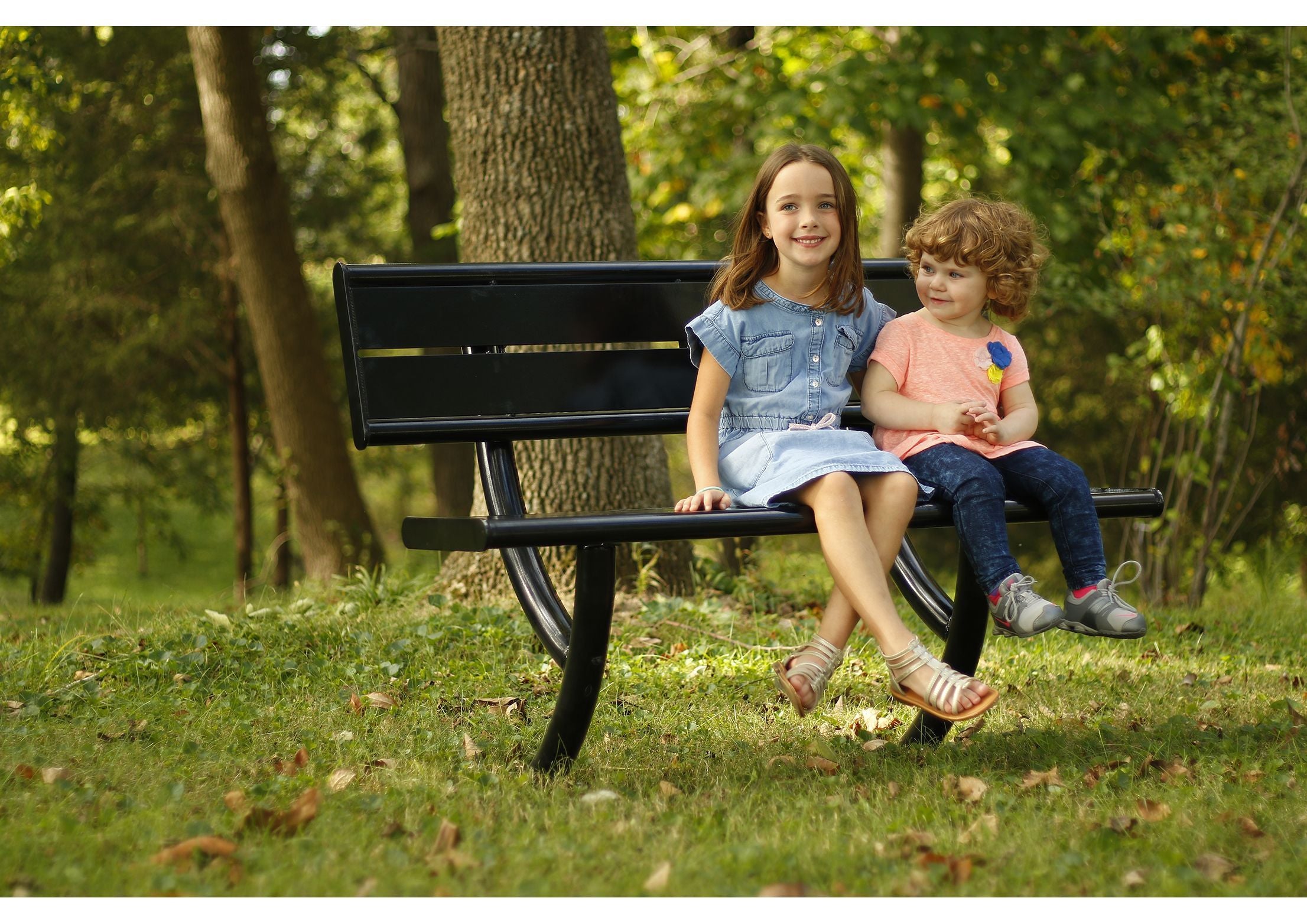 Hartford Bench with Back | WillyGoat Playground & Park Equipment