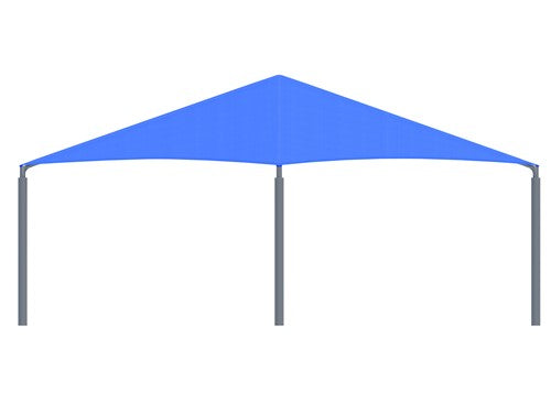 Hexagon Shade Structure with 6 Posts | WillyGoat Parks and Playgrounds