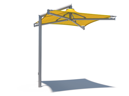 Solana Cantilever Single Post Shade Structure