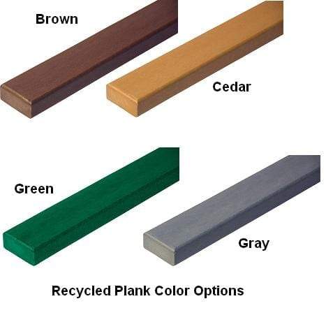 Contour Park Bench Recycled Plastic | WillyGoat Playground & Park Equipment